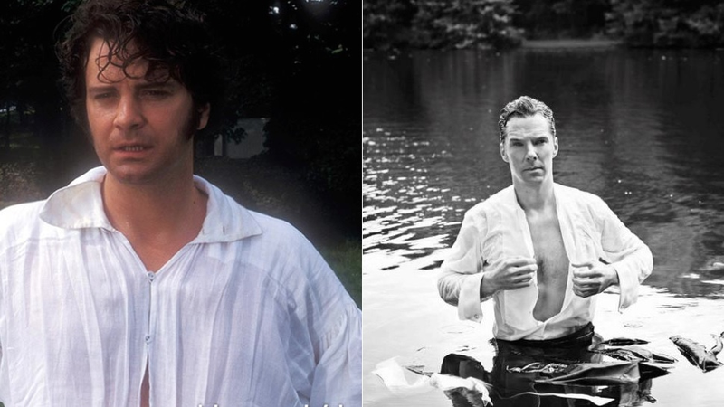 Illustration for article titled Well, Here's Benedict Cumberbatch Dressed as Soaking Wet Mr. Darcy